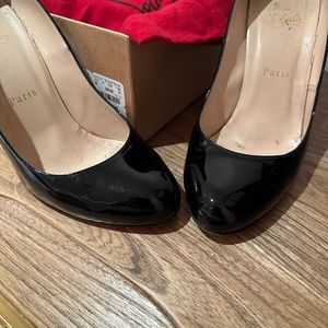 Christian Louboutin Ron Ron 100mm Black Patent Pump